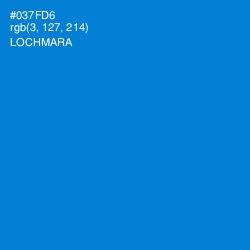 #037FD6 - Lochmara Color Image