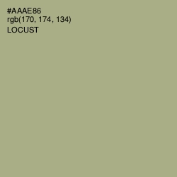 #AAAE86 - Locust Color Image