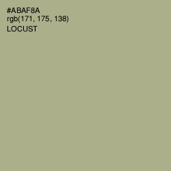 #ABAF8A - Locust Color Image