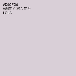 #D9CFD6 - Lola Color Image