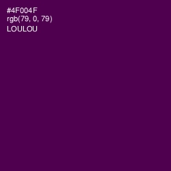 #4F004F - Loulou Color Image