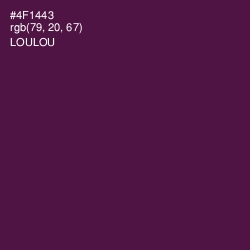 #4F1443 - Loulou Color Image