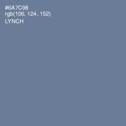 #6A7C98 - Lynch Color Image
