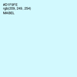 #D1F9FE - Mabel Color Image