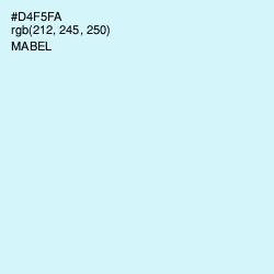 #D4F5FA - Mabel Color Image