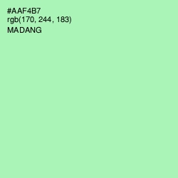 #AAF4B7 - Madang Color Image