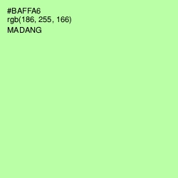 #BAFFA6 - Madang Color Image