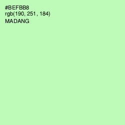 #BEFBB8 - Madang Color Image
