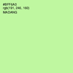 #BFF6A0 - Madang Color Image