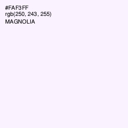 #FAF3FF - Magnolia Color Image