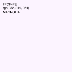 #FCF4FE - Magnolia Color Image