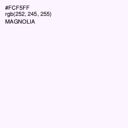 #FCF5FF - Magnolia Color Image