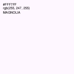 #FFF7FF - Magnolia Color Image