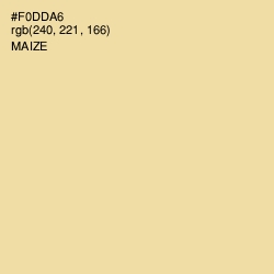 #F0DDA6 - Maize Color Image