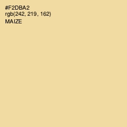 #F2DBA2 - Maize Color Image