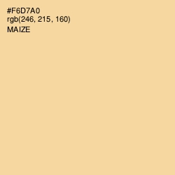 #F6D7A0 - Maize Color Image