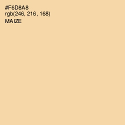 #F6D8A8 - Maize Color Image