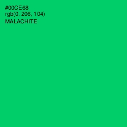 #00CE68 - Malachite Color Image