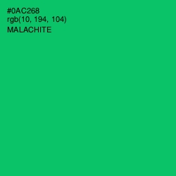 #0AC268 - Malachite Color Image