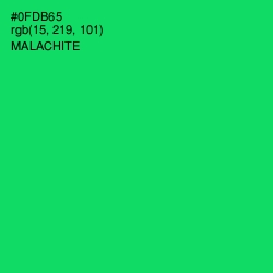 #0FDB65 - Malachite Color Image