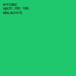 #1FC86C - Malachite Color Image