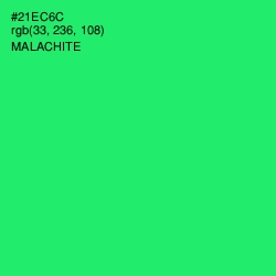 #21EC6C - Malachite Color Image