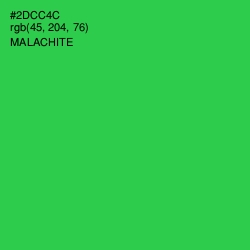#2DCC4C - Malachite Color Image