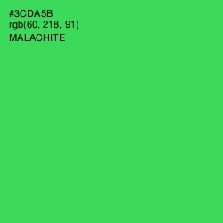 #3CDA5B - Malachite Color Image