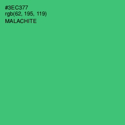 #3EC377 - Malachite Color Image