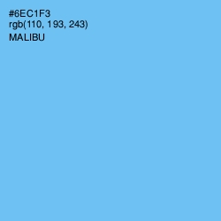 #6EC1F3 - Malibu Color Image