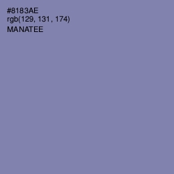 #8183AE - Manatee Color Image