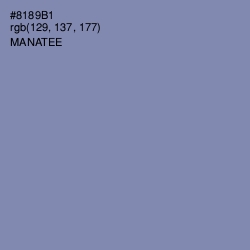 #8189B1 - Manatee Color Image