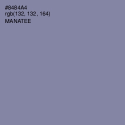 #8484A4 - Manatee Color Image