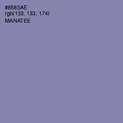 #8585AE - Manatee Color Image