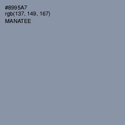#8995A7 - Manatee Color Image