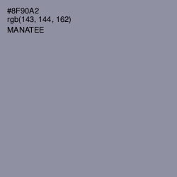 #8F90A2 - Manatee Color Image