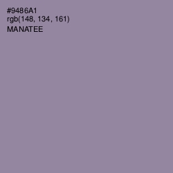 #9486A1 - Manatee Color Image