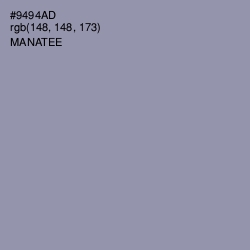 #9494AD - Manatee Color Image