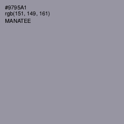 #9795A1 - Manatee Color Image