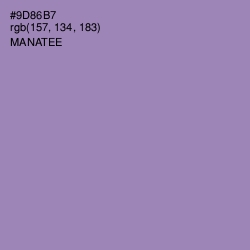 #9D86B7 - Manatee Color Image