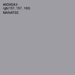 #9D9DA3 - Manatee Color Image