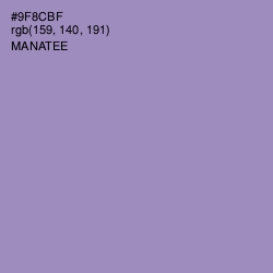 #9F8CBF - Manatee Color Image
