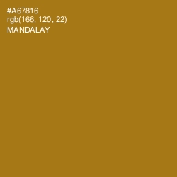 #A67816 - Mandalay Color Image