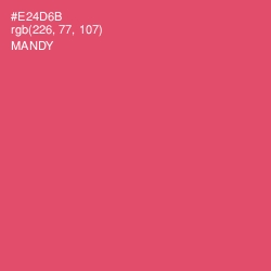 #E24D6B - Mandy Color Image