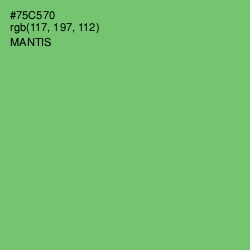 #75C570 - Mantis Color Image