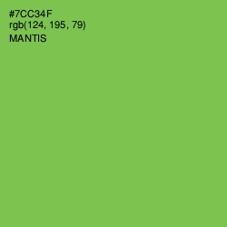#7CC34F - Mantis Color Image