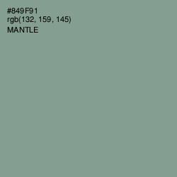 #849F91 - Mantle Color Image