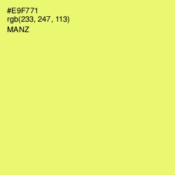 #E9F771 - Manz Color Image