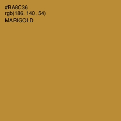 #BA8C36 - Marigold Color Image