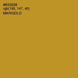 #BE9328 - Marigold Color Image